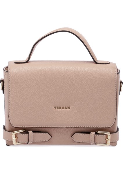 Pudra Hakiki Deri Kadın Çapraz Askılı Çanta - S24Y1BC79902-S94