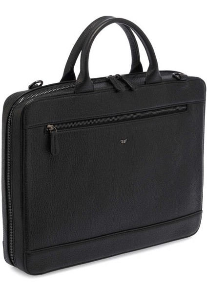 Siyah Hakiki Deri Erkek Evrak Çantası - S1EV00032171-A41 fiyatları