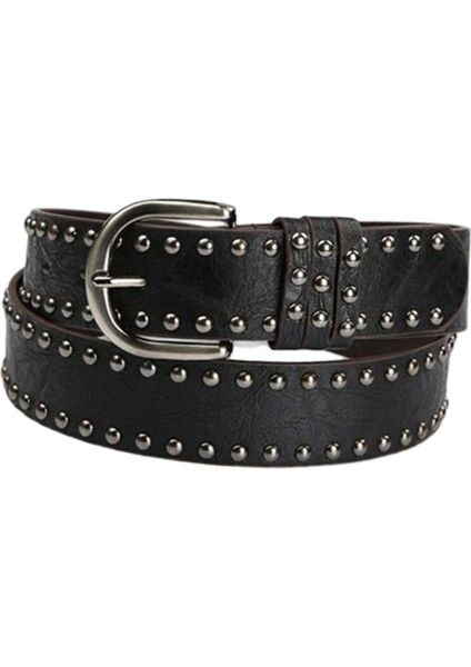 Gotik Punk Perçinli Dar 3.5×105CM (Yurt Dışından)