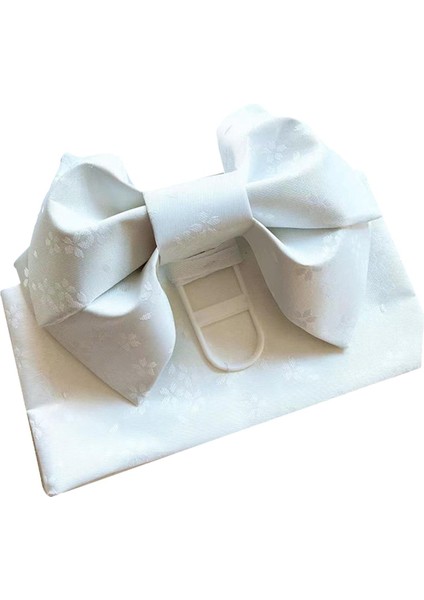 Jakarlı Geniş Bel Askısı Klasik Çiçek Desenli Beyaz Çocuk 13CMX106CM (Yurt Dışından) modelleri