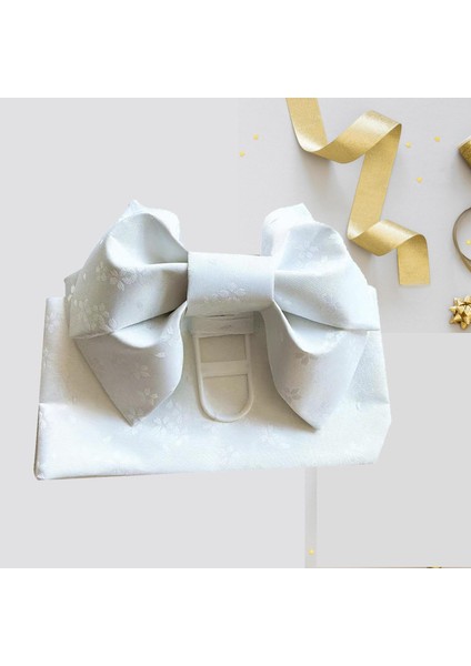 Jakarlı Geniş Bel Askısı Klasik Çiçek Desenli Beyaz Çocuk 13CMX106CM (Yurt Dışından) indirimleri