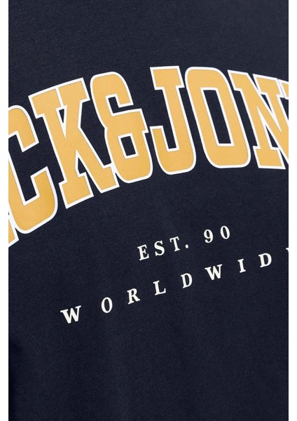 Jack & Jones Erkek Jjecaleb Varsity Tişört 12257579 12257579018