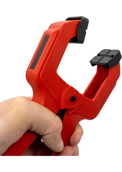 2 Adet Yaylı Kıskaç Mandal El Tip İşkence Kırmızı Klips Mengene Hobi 75 mm 3 Inç