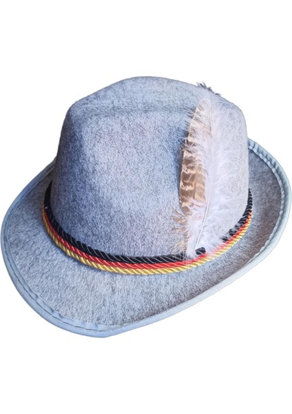Fedora Ş Derby Kısa Kenarlı Ş Dekor Caz Ş Açık Gri (Yurt Dışından)