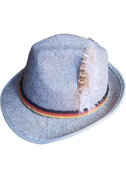 Fedora Ş Derby Kısa Kenarlı Ş Dekor Caz Ş Açık Gri (Yurt Dışından)