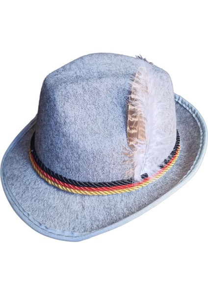 Fedora Ş Derby Kısa Kenarlı Ş Dekor Caz Ş Açık Gri (Yurt Dışından)