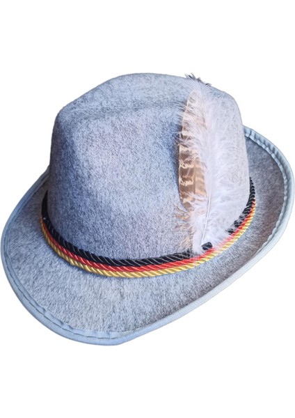 Fedora Ş Derby Kısa Kenarlı Ş Dekor Caz Ş Açık Gri (Yurt Dışından)