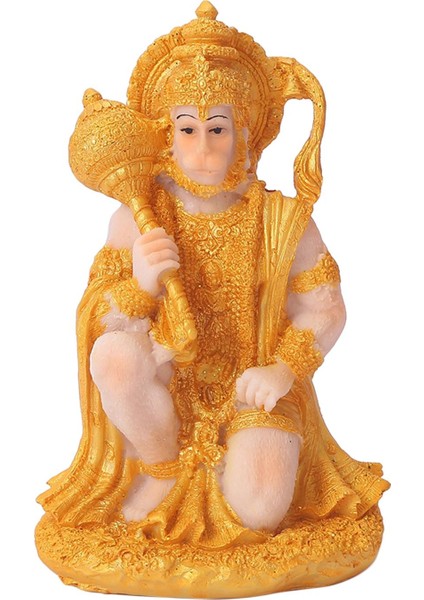 Hindu I Buda Heykelleri Hanuman Heykelciği Tapınak Masaüstü Meditasyonu Için (Yurt Dışından)