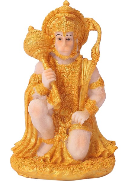 Hindu I Buda Heykelleri Hanuman Heykelciği Tapınak Masaüstü Meditasyonu Için (Yurt Dışından)