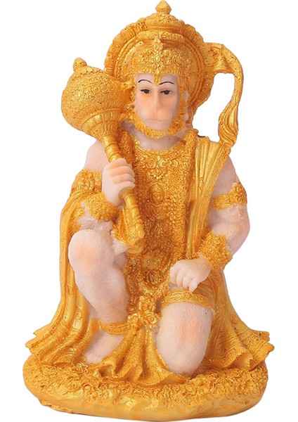 Hindu I Buda Heykelleri Hanuman Heykelciği Tapınak Masaüstü Meditasyonu Için (Yurt Dışından)