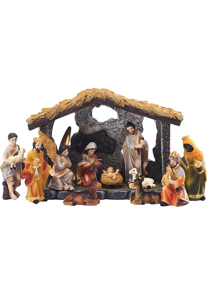 Aile Isa'nın Doğuşu Heykeller Noel Ev Dekoratif C (Yurt Dışından)