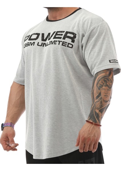 Oversize Pamuklu Spor T-Shirt Bgsm 3330