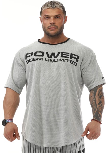 Oversize Pamuklu Spor T-Shirt Bgsm 3330