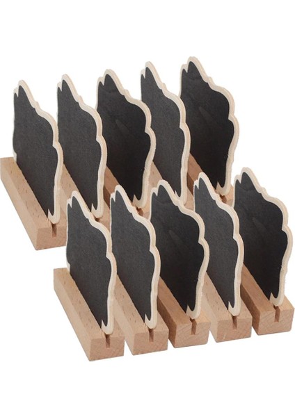 10 Mini Ahşap Mesaj Panosu Kara Harf Iş Panosu (Yurt Dışından)