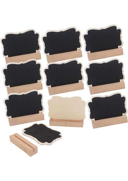 10 Mini Ahşap Mesaj Panosu Kara Harf Iş Panosu (Yurt Dışından) fiyatları