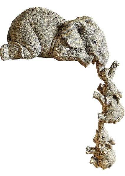 Heykelcik El Sanatları Masaüstü Heykeli Dekorasyonu 2 Gri (Yurt Dışından) modelleri