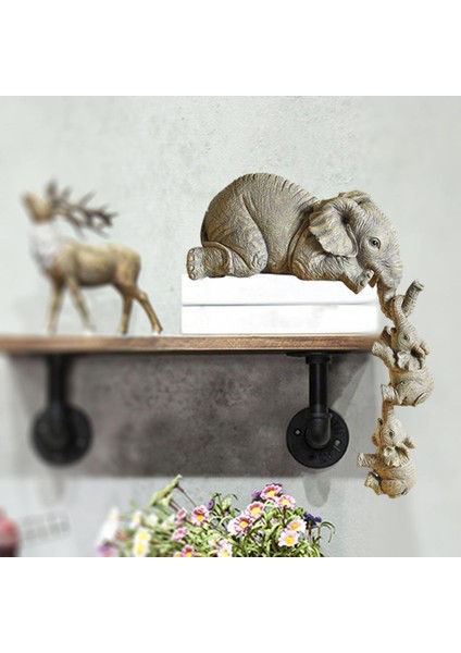 Heykelcik El Sanatları Masaüstü Heykeli Dekorasyonu 2 Gri (Yurt Dışından) fırsatları