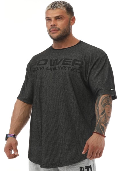 Oversize Pamuklu Spor T-Shirt Bgsm 3330