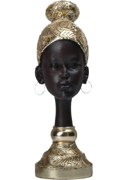 Afrika Heykelcik Modern Afrika Kadın Heykeli Mumluk Olmadan Yoga Dekor Için (Yurt Dışından)