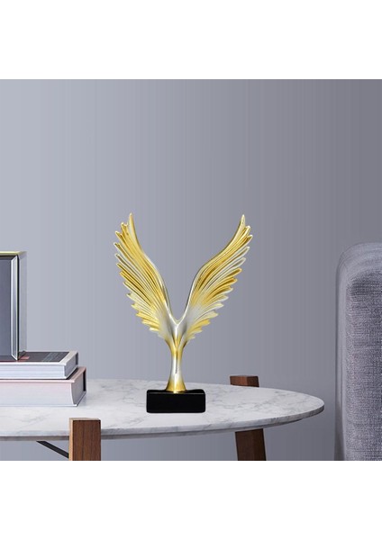 / Heykeli Reçine Heykel Figürin Oturma Odası Altın Kuş 10.5X3X15CM 7X3X15CM (Yurt Dışından) modelleri