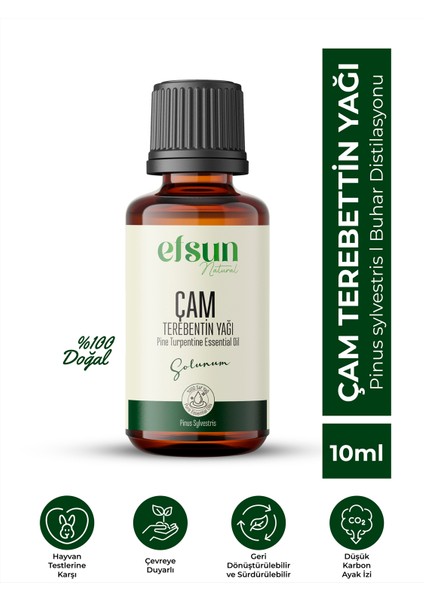 Çam Terebentin Uçucu Yağı Saf 10 ml