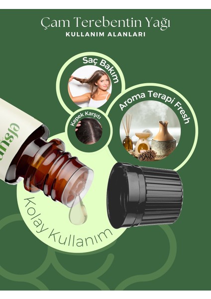 Çam Terebentin Uçucu Yağı Saf 10 ml