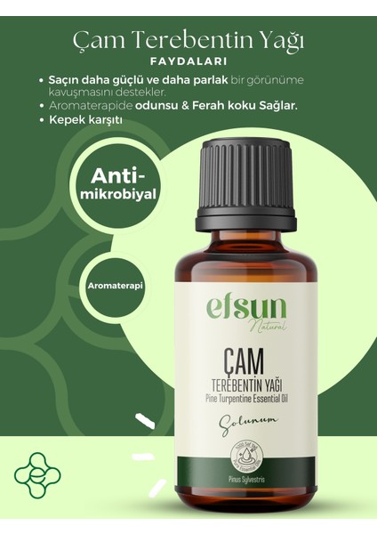 Çam Terebentin Uçucu Yağı Saf 10 ml