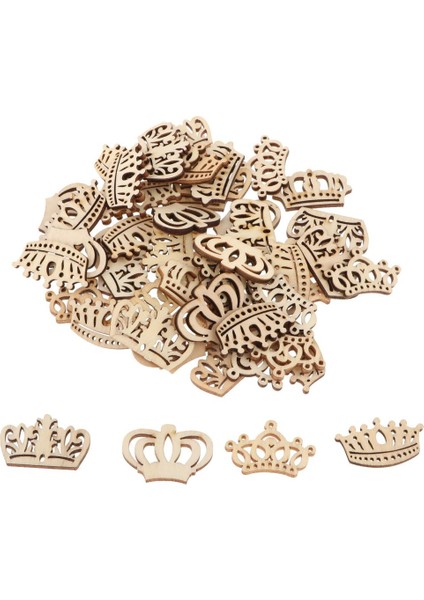 50 Kar Kesim Ahşap Içi Boş Şekiller Doğal Ahşap Süsleme Tacı Açıığı (Yurt Dışından) fiyatları