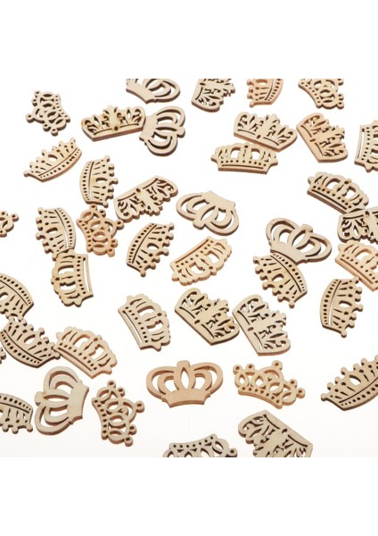 50 Kar Kesim Ahşap Içi Boş Şekiller Doğal Ahşap Süsleme Tacı Açıığı (Yurt Dışından) modelleri