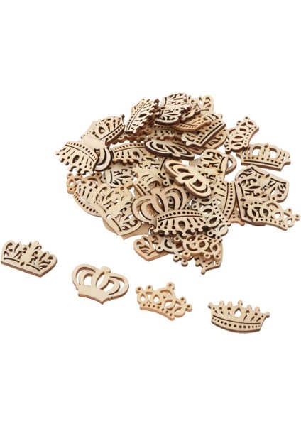 50 Kar Kesim Ahşap Içi Boş Şekiller Doğal Ahşap Süsleme Tacı Açıığı (Yurt Dışından) indirimleri