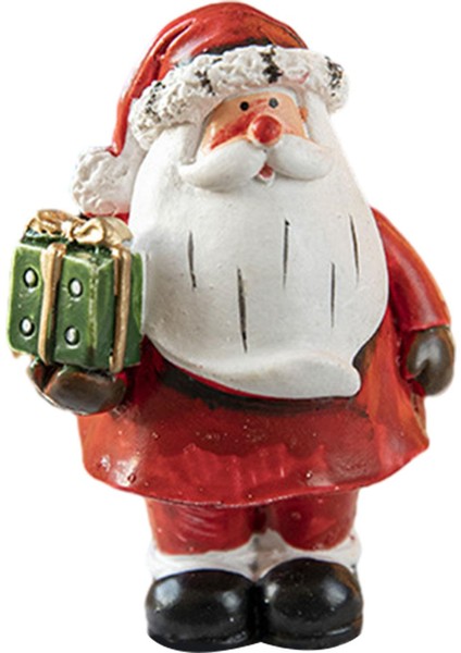Reçine Heykeli Heykelcik Noel Baba Heykeli Hediye Kutusu ile Süsleri (Yurt Dışından)