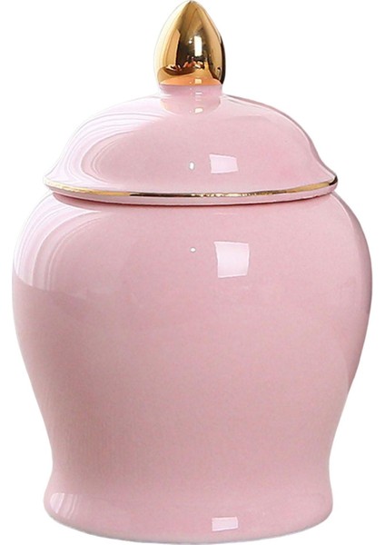 Kapaklı Mini Seramik Gıda Kavanozu Ürlü Depolama Tankı Çay Teneke Kutu Cilalı (Yurt Dışından)