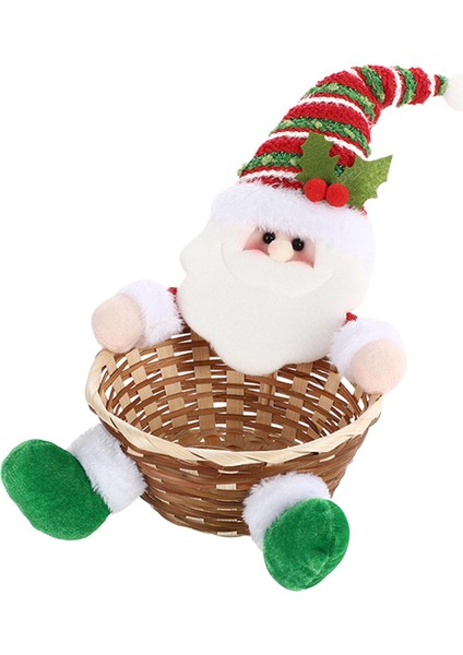Meyve Sepeti Dekorasyon Parti Noel Tatili Için Noel Depolama Sepeti C (Yurt Dışından)