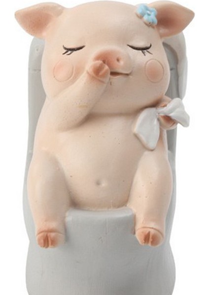 Minyatür Süsleme Heykelcik Teraryum Dıy Bonsai Dekor Tuvalet Domuz (Yurt Dışından) fırsatları