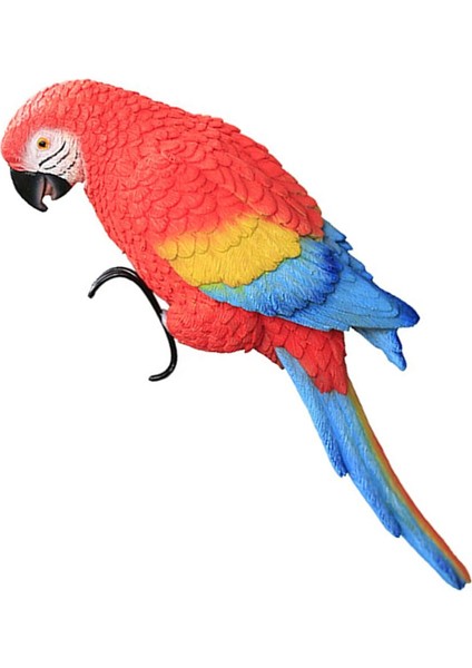 Gerçekçi Papağan Heykelleri Veranda Ağaç Bahçesi Kırmızı Için Gerçekçi Kuş Heykelleri (Yurt Dışından)