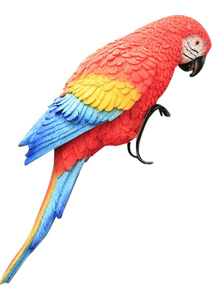 Gerçekçi Papağan Heykelleri Veranda Ağaç Bahçesi Kırmızı Için Gerçekçi Kuş Heykelleri (Yurt Dışından) indirimleri