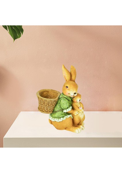 Tavşan Heykeli Dekoru Peri Heykelcik Mikro Peyzaj Dekorasyon Yeşil (Yurt Dışından) fırsatları