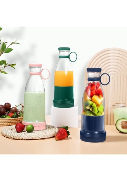 Şarj Edilebilir Mikserler Meyve Sıkacakları Mikserler 6 Bıçaklı Taşınabilir Elektrikli Meyve Sıkacakları Makinesi Meyve Blender Meyve Sıkacakları-Mavi (Yurt Dışından) modelleri