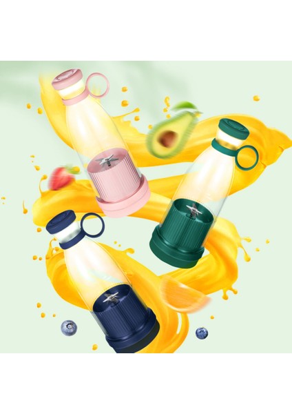 Şarj Edilebilir Mikserler Meyve Sıkacakları Mikserler 6 Bıçaklı Taşınabilir Elektrikli Meyve Sıkacakları Makinesi Meyve Blender Meyve Sıkacakları-Mavi (Yurt Dışından) fırsatları