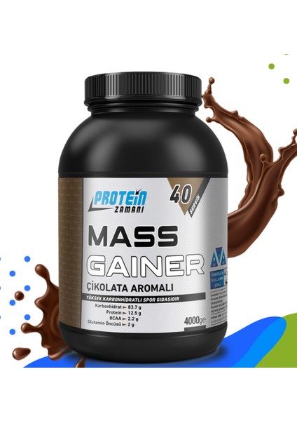 Mass Gainer Karbonhidrat Tozu 4000 gr 40 Servis Çikolata