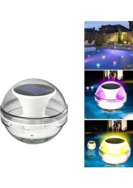 4'lü Set Solar Güneş Enerjili Dekoratif Suda Yüzen Solar Havuz Ledi- Dekoratif Havuz Aydınlatma