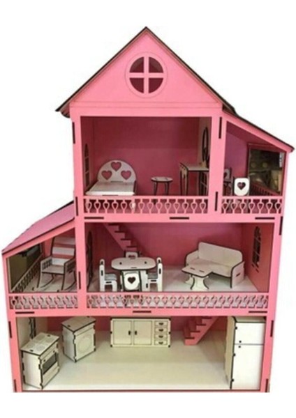 Ahşap Barbie Oyun Evi modelleri