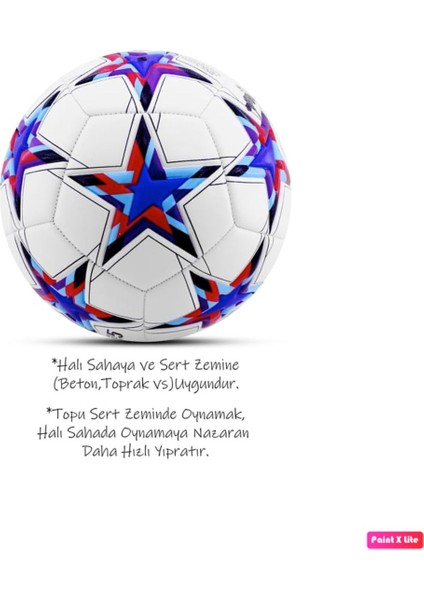 FT-800 Futbol Topu 4 Astarlı Sert Zemin Halı Saha Topu Maç Topu 420 gr