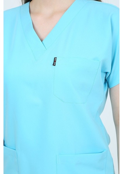 V Yaka uaz Tek Üst Uniforma Viscon M fırsatları