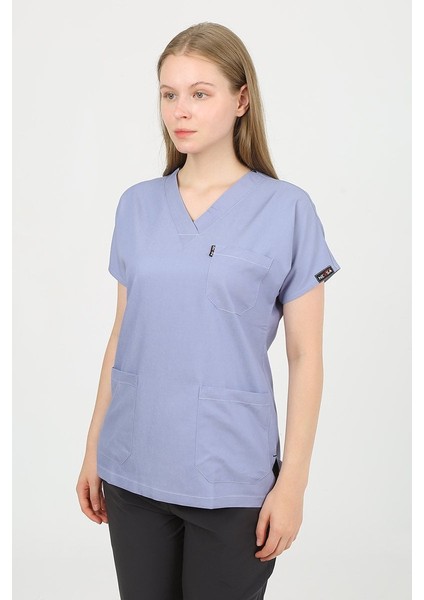 V Yaka Açık Kot Unisex Tek Üst Uniforma (Viscon) S fiyatları