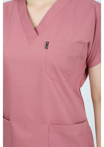 V Yaka Flamingo Unisex Tek Üst Uniforma (Viscon) S fırsatları