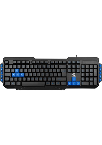 Gaming Series Gamy Klavye Mouse Seti Kablolu ( Özel Renkli Oyun Tuşları )