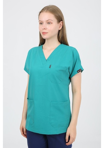 Hastane Yeşili Tek Üst Uniforma (Viscon) 2xs fiyatları