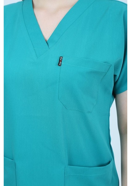 Hastane Yeşili Tek Üst Uniforma (Viscon) 2xs fırsatları