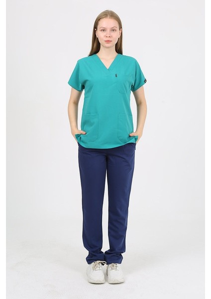 Hastane Yeşili Tek Üst Uniforma (Viscon) 2xs indirimleri